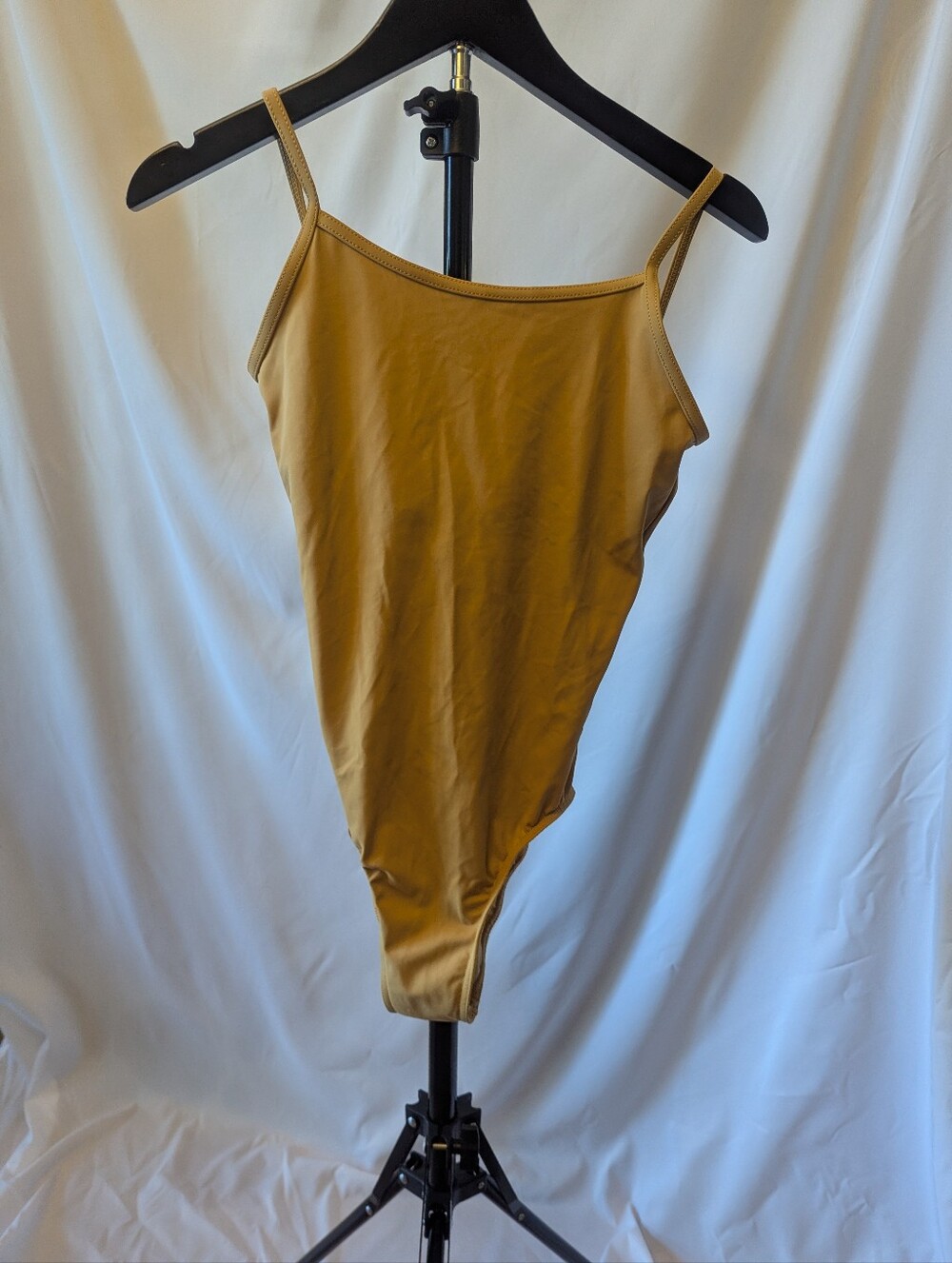 Tan Spaghetti Strap Bodysuit